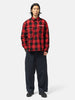 Human Made Check Half-Zip Shirt Red, Shirts