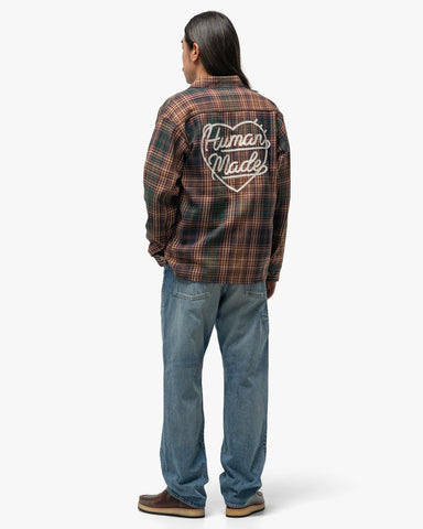 Human Made Check Shirt Brown, Shirts