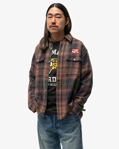 Human Made Check Shirt Brown, Shirts