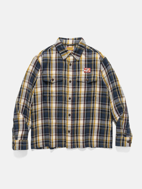 Human Made Check Shirt Navy, Shirts