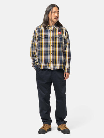 Human Made Check Shirt Navy, Shirts