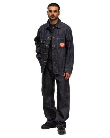 Human Made Denim Coverall Jacket Past Rigid Indigo, Outerwear