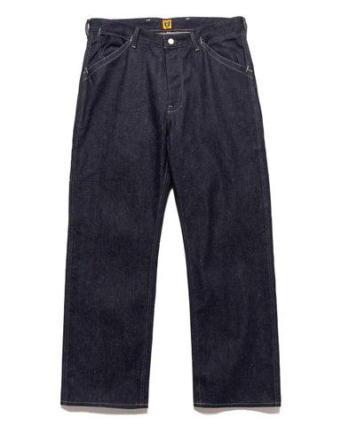 Human Made Denim Work Pants Past Rigid Indigo, Bottoms