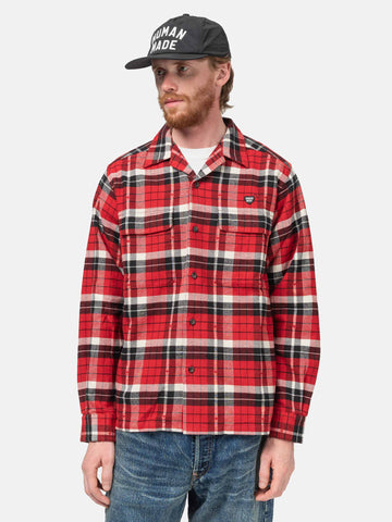 Human Made Flannel Check Shirt Red, Shirts