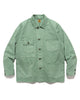 Garment Dyed Coverall Jacket Green - HAVEN