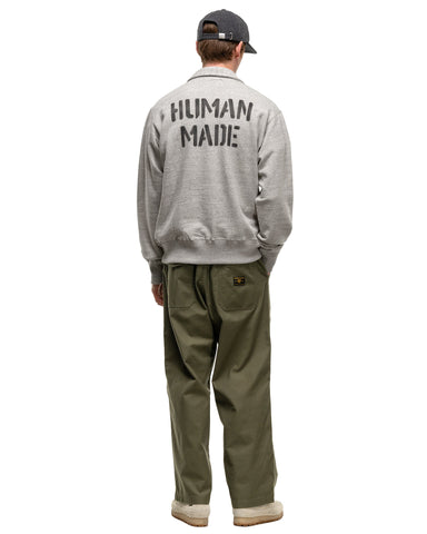 Human Made Half-Zip Sweatshirt Grey, Sweaters