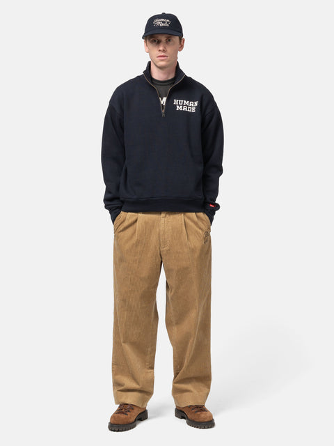 Human Made Half-Zip Sweatshirt Navy, Sweatshirts