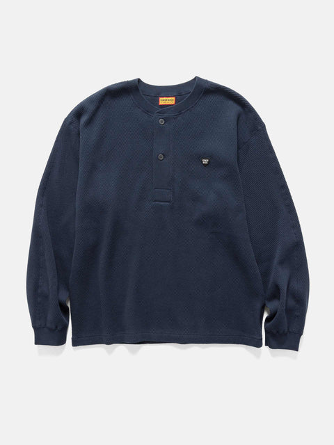 Human Made Henley Neck Shirt Navy, Shirts