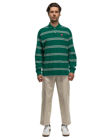 L/S Polo Shirt Green - HAVEN