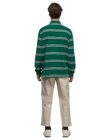 L/S Polo Shirt Green - HAVEN