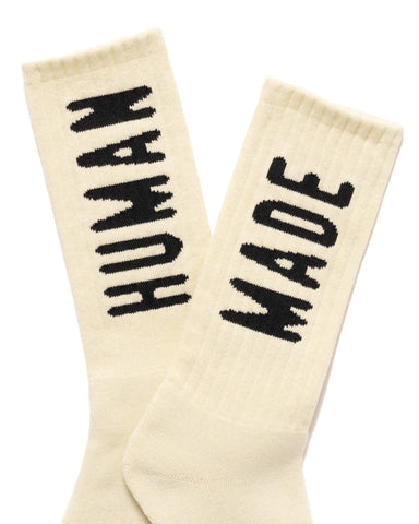 Human Made Logo Socks White, Accessories