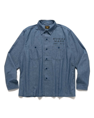 Human Made Military Chambray Shirt Indigo, Shirts