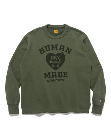 Human Made Military Sweatshirt Olive Drab, Sweaters