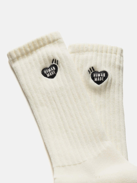 Human Made Pile Socks White, Socks
