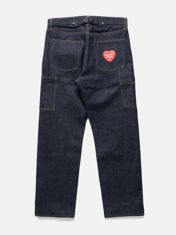 Human Made Straight Denim Pants Past Indigo, Jeans