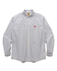 Human Made Striped Oxford BD Shirt Blue, Shirts