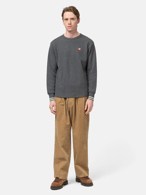 Human Made Thermal L/S T-Shirt Charcoal, Thermals