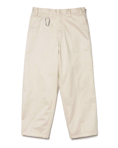 Wide Cropped Pants White - HAVEN