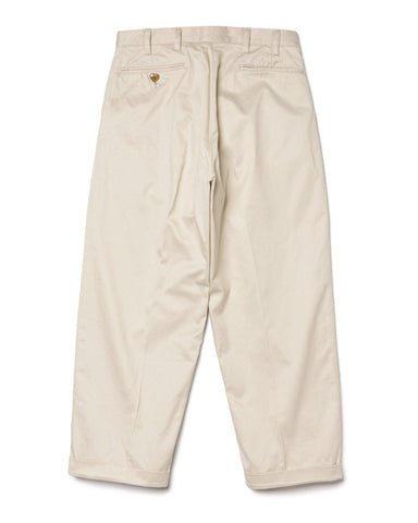 Wide Cropped Pants White - HAVEN