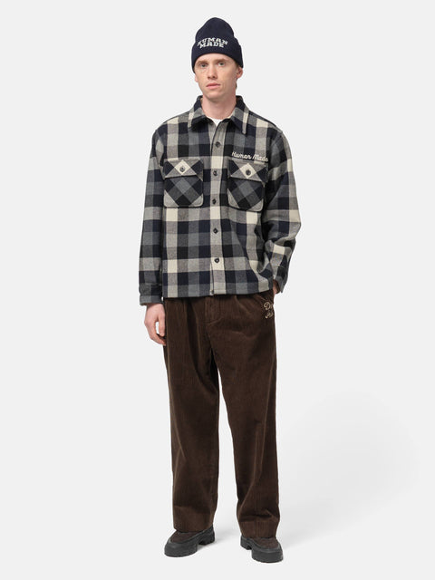 Human Made Wool Check Shirt Jacket Black, Shirts