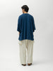 KAPITAL 18.5/- Jersey HUGE-T (DENIM REPAIR) Navy, T-Shirts