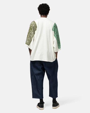 KAPITAL 18.5/-Jersey Bandanna HUGE T (COOKIE) Khaki, T-Shirts