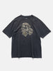 KAPITAL 20/-Jersey Crew T (PECKISH Rain Skull) Black, T-Shirts
