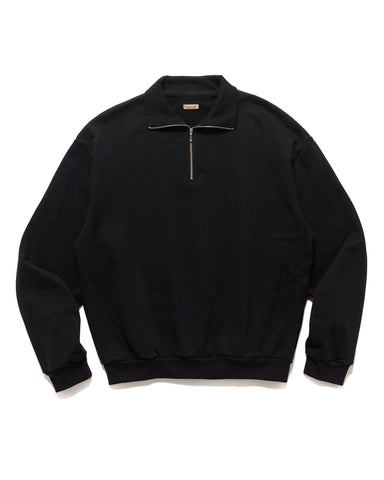 Kapital 30/-SWT Knit Half ZIP SWT Black, Sweaters