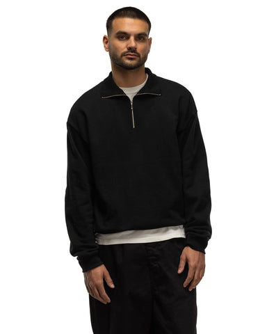 Kapital 30/-SWT Knit Half ZIP SWT Black, Sweaters