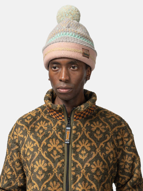 KAPITAL 5G Wool Knit Cap Gray, Caps