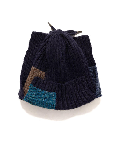 Kapital 5G Wool TUGIHAGI GALE Cap Short Navy, Headwear