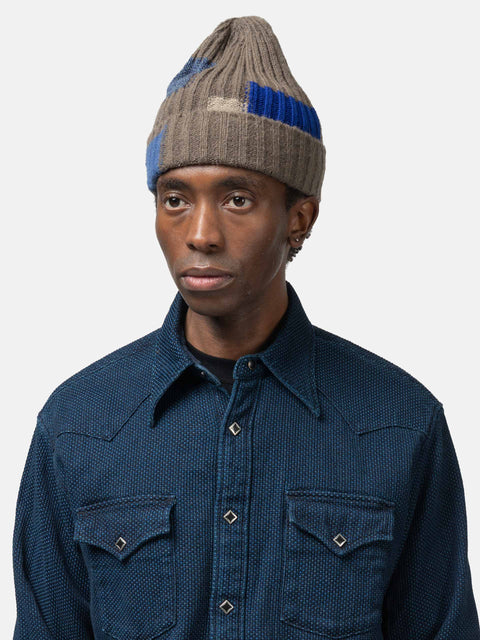 KAPITAL 5G Wool TUGIHAGI Knit Cap Gray, Beanies