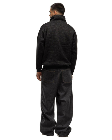 Kapital BOA Fleece ZIP Alpine Pull Overall Black, Sweaters