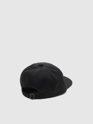 KAPITAL Chino Baseball Cap (PECKISH PEACE Embroidery) Black, Caps