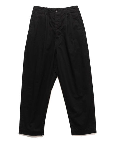 Kapital Chino High Waist NIME Pants Black, Bottoms