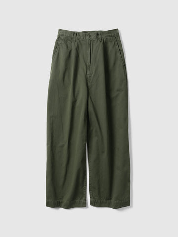 KAPITAL Chino High Waisted NIME Pants Khaki, Pants