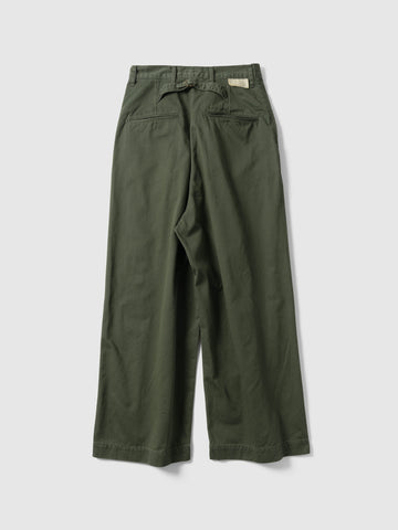 KAPITAL Chino High Waisted NIME Pants Khaki, Pants