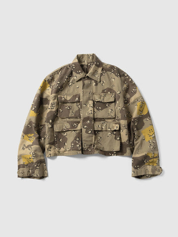 KAPITAL Cotton Herringbone PECKISH CHOCO-ChIP CAMO ARMY JKT Beige, Jackets