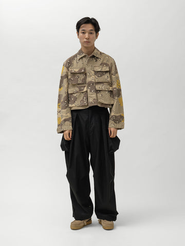 KAPITAL Cotton Herringbone PECKISH CHOCO-ChIP CAMO ARMY JKT Beige, Jackets