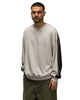 Kapital Fleece Knit 2Tones Remake BIG SWT ECRxBlack, Sweaters