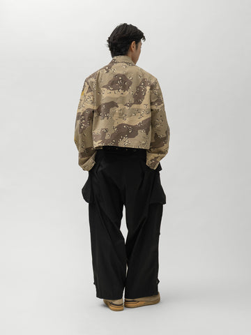 KAPITAL Gabergine Cotton AODAI Cargo Pants 2026 Black, Cargo Pants