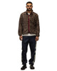 Kapital HACKSAW-BLOCK Fleece ZIP Blouson Beige, Outerwear