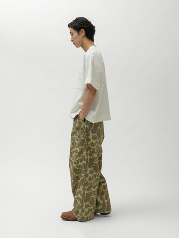KAPITAL HUNTER CAMO Herringbone Reversible Fatigue Baggy Pants HunterCAMO, Pants