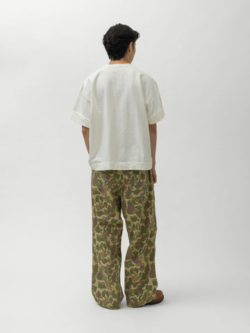 KAPITAL HUNTER CAMO Herringbone Reversible Fatigue Baggy Pants HunterCAMO, Pants