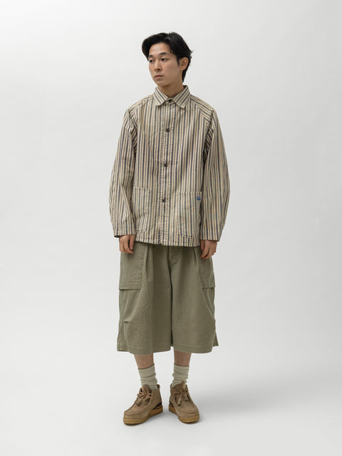 KAPITAL Herringbone JUMBO MONKEY Shorts Khaki, Shorts