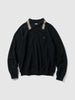 KAPITAL Piquet Large Pointed Collar Retro Polo Black, Polos