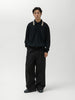 KAPITAL Piquet Large Pointed Collar Retro Polo Black, Polos