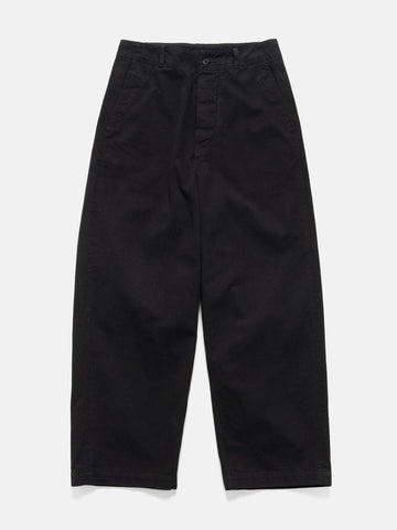 KAPTAIN SUNSHINE Cotton Drill Wide Pants Black, Pants