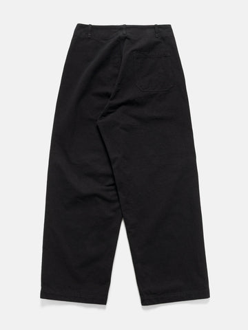KAPTAIN SUNSHINE Cotton Drill Wide Pants Black, Pants