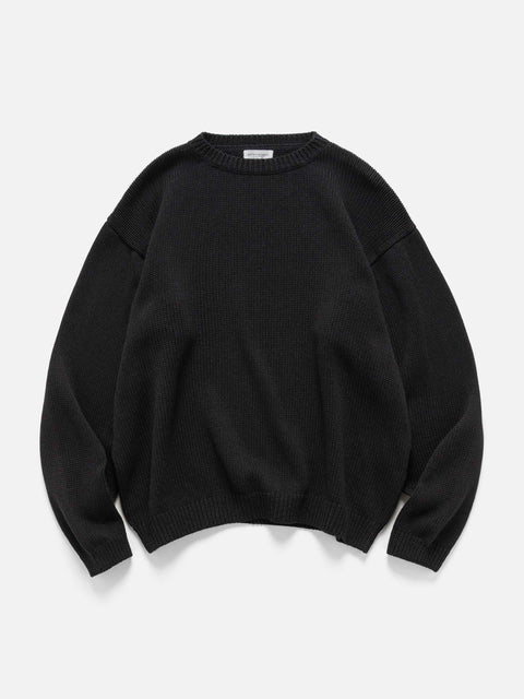 KAPTAIN SUNSHINE Cotton Washi Hand Frame P/O Ink Black, Sweaters